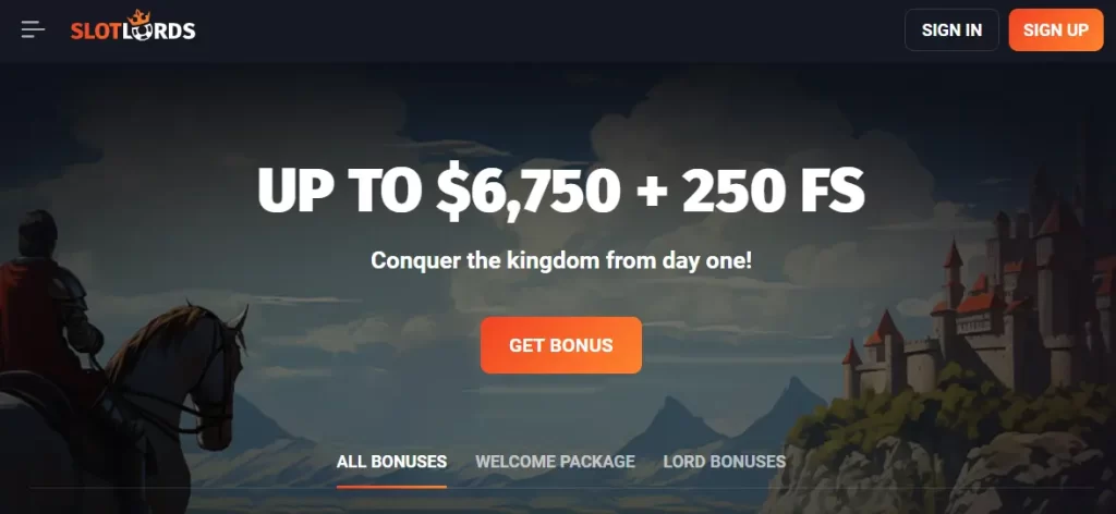 SlotLords bonus